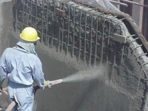 Технология торкретирования бетона