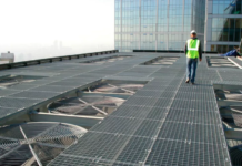 Решетчатые металлические настилы и область из применения