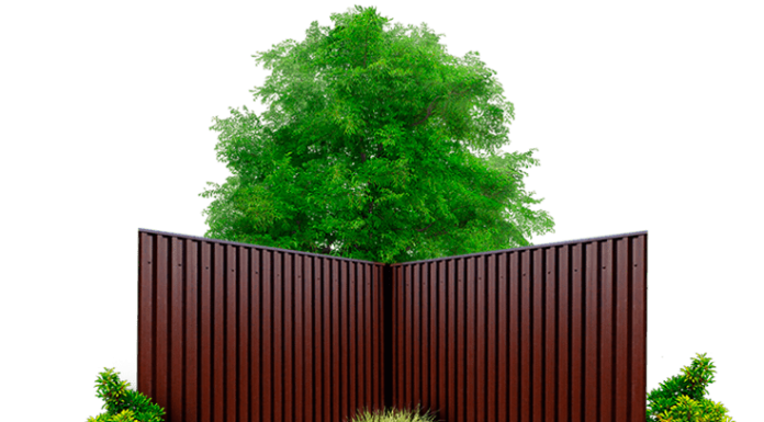 Чем привлекателен забор из профнастила: огораживаем территорию красиво