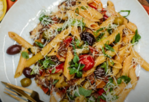 Паста с говядиной: нежный сливочный вкус